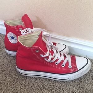 Red Converse High Tops